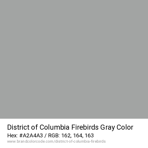 District of Columbia Firebirds's Gray color solid image preview