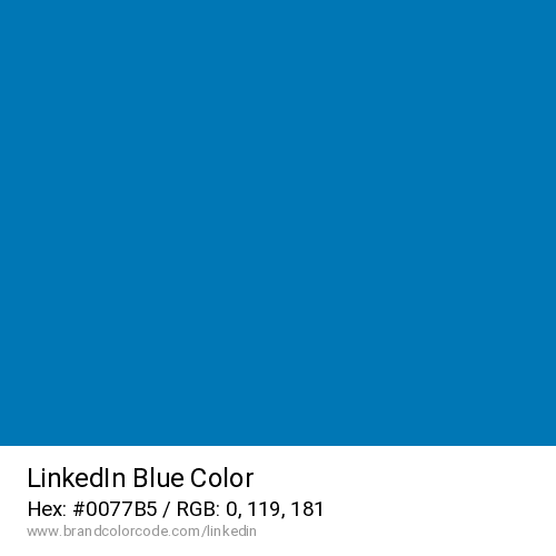 LinkedIn's Blue color solid image preview