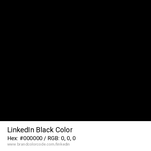 LinkedIn's Black color solid image preview