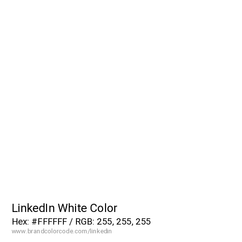 LinkedIn's White color solid image preview