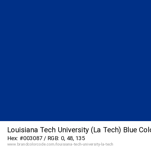Louisiana Tech University (La Tech)'s Blue color solid image preview