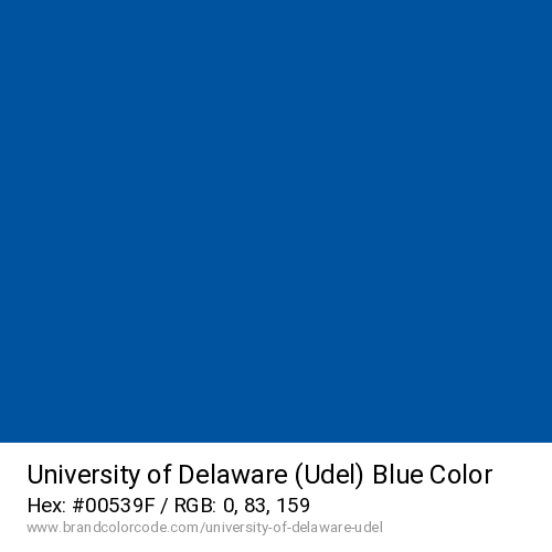 University of Delaware (Udel)'s Blue color solid image preview