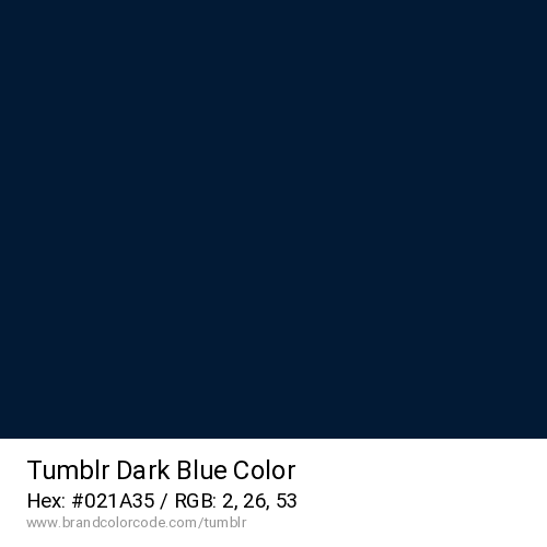 Tumblr's Dark Blue color solid image preview