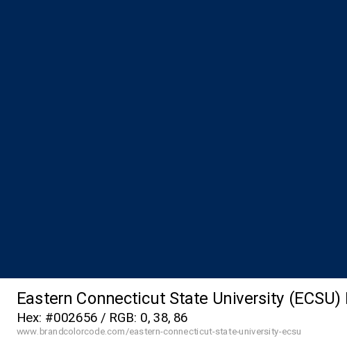 Eastern Connecticut State University (ECSU)'s Navy Blue color solid image preview