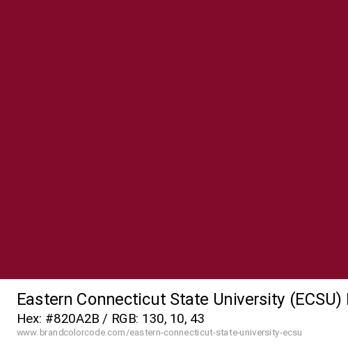 Eastern Connecticut State University (ECSU)'s Red color solid image preview