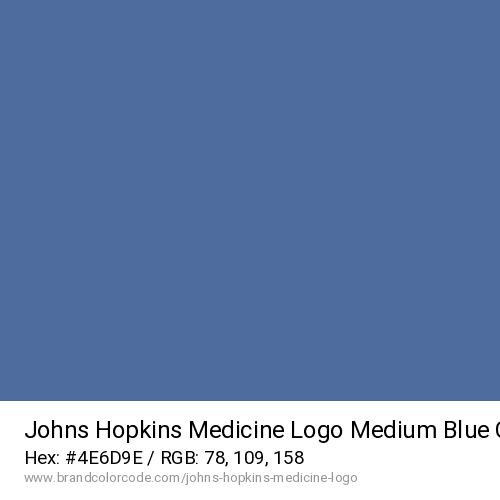 Johns Hopkins Medicine Logo's Medium Blue color solid image preview
