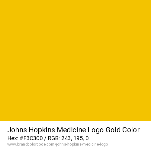 Johns Hopkins Medicine Logo's Gold color solid image preview