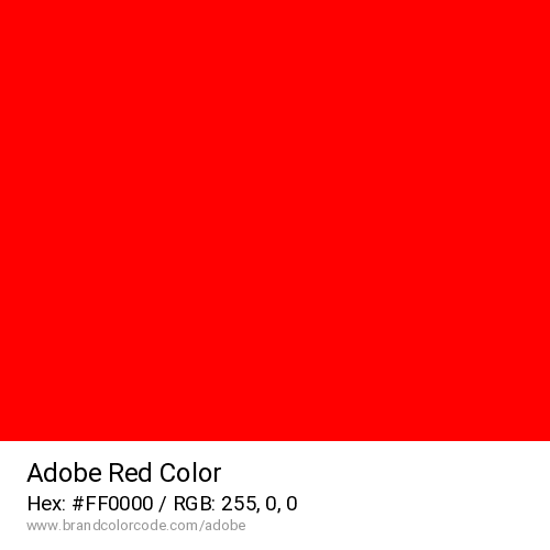 Adobe's Red color solid image preview