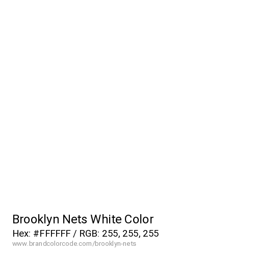 Brooklyn Nets's White color solid image preview