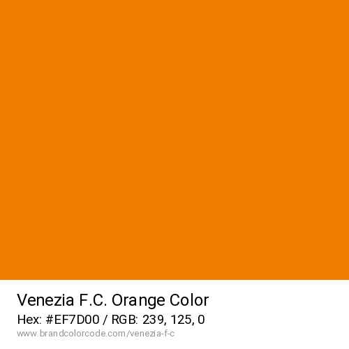 Venezia F.C.'s Orange color solid image preview