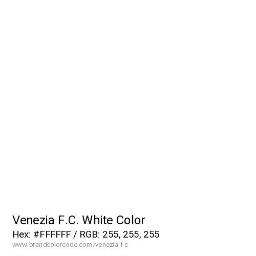 Venezia F.C.'s White color solid image preview