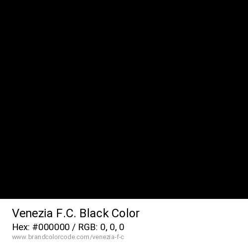 Venezia F.C.'s Black color solid image preview