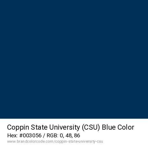 Coppin State University (CSU)'s Blue color solid image preview