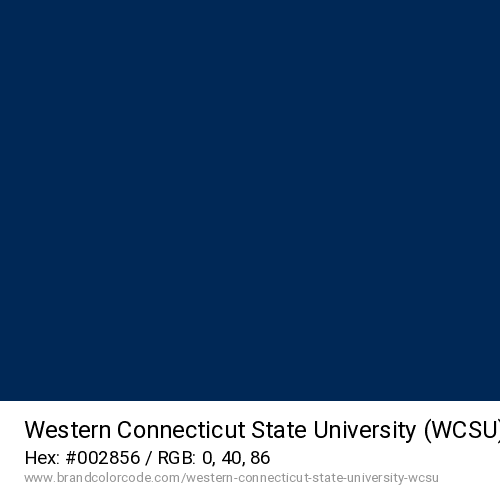 Western Connecticut State University (WCSU)'s Deep Blue color solid image preview
