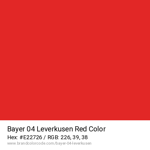 Bayer 04 Leverkusen's Red color solid image preview