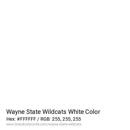 Wayne State Wildcats's White color solid image preview