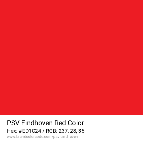 PSV Eindhoven's Red color solid image preview
