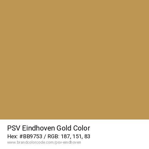 PSV Eindhoven's Gold color solid image preview