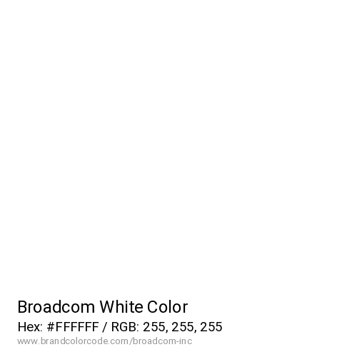 Broadcom's White color solid image preview