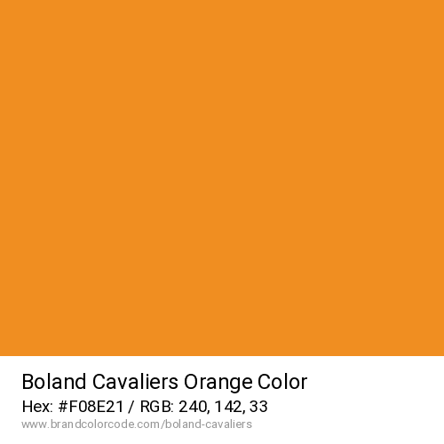Boland Cavaliers's Orange color solid image preview