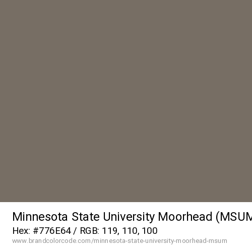 Minnesota State University Moorhead (MSUM)'s MSUM Gray color solid image preview