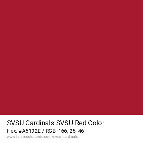 SVSU Cardinals's SVSU Red color solid image preview