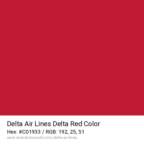 Delta Air Lines's Delta Red color solid image preview