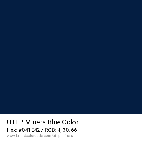UTEP Miners's Blue color solid image preview