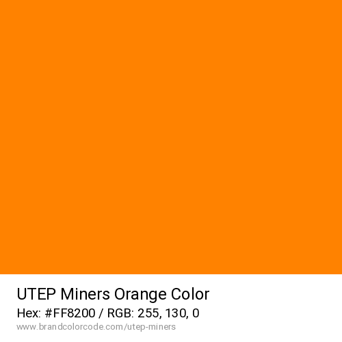 UTEP Miners's Orange color solid image preview