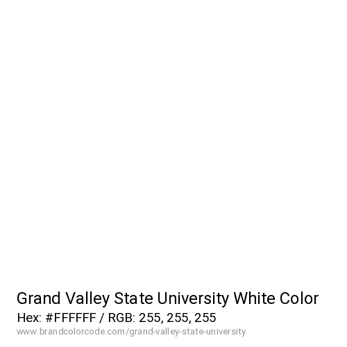 Grand Valley State University's White color solid image preview