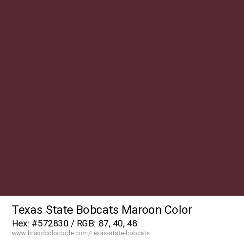 Texas State Bobcats's Maroon color solid image preview
