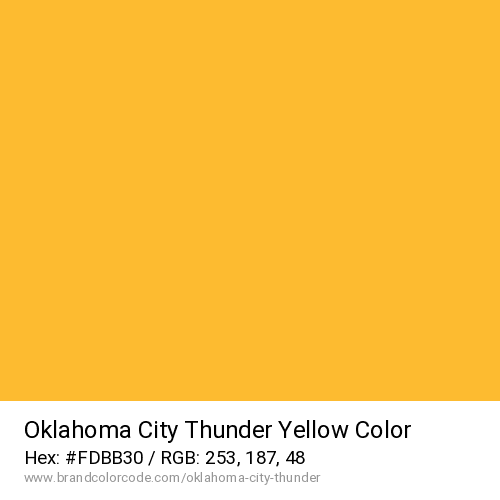 okc thunder color palette