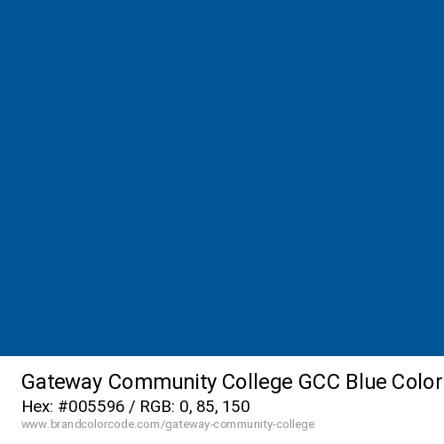 Gateway Community College's GCC Blue color solid image preview