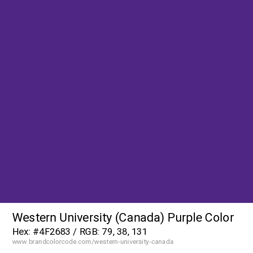 Western University (Canada)'s Purple color solid image preview