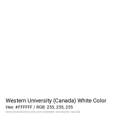 Western University (Canada)'s White color solid image preview