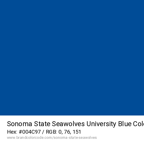 Sonoma State Seawolves's University Blue color solid image preview