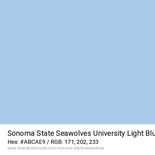 Sonoma State Seawolves's University Light Blue color solid image preview