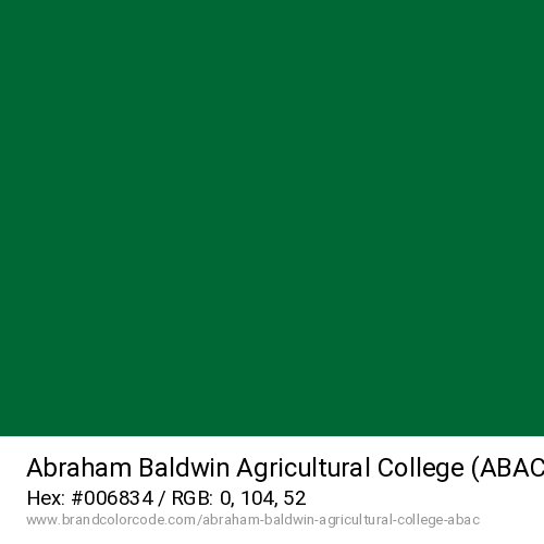 Abraham Baldwin Agricultural College (ABAC)'s Green color solid image preview