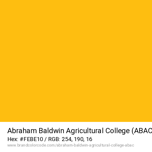 Abraham Baldwin Agricultural College (ABAC)'s Gold color solid image preview