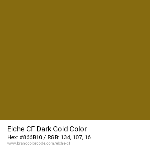 Elche CF's Dark Gold color solid image preview