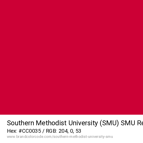 Southern Methodist University (SMU)'s SMU Red color solid image preview