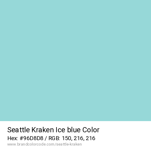Seattle Kraken's Ice blue color solid image preview