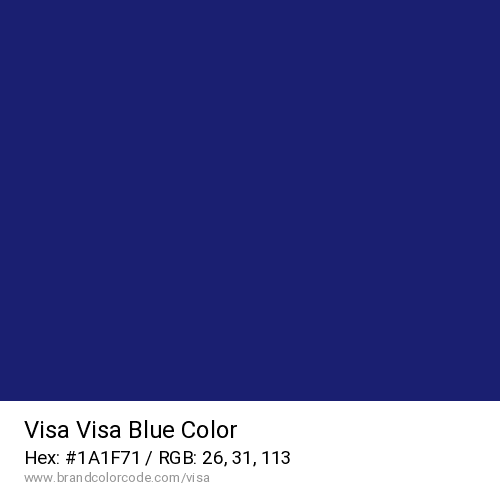 Visa's Visa Blue color solid image preview