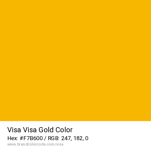 Visa's Visa Gold color solid image preview