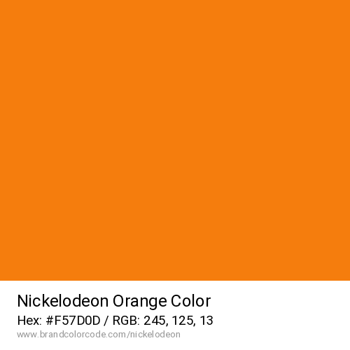 Nickelodeon's Orange color solid image preview