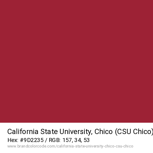 California State University, Chico (CSU Chico)'s Chico Red color solid image preview