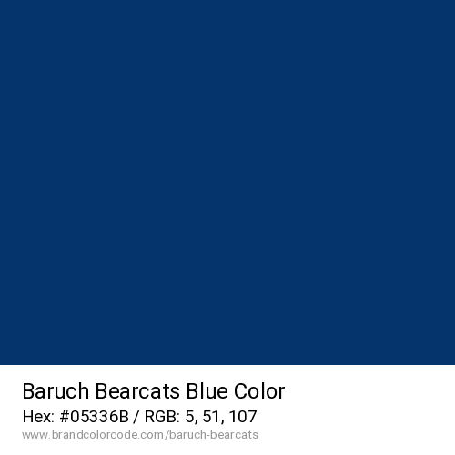 Baruch Bearcats's Blue color solid image preview