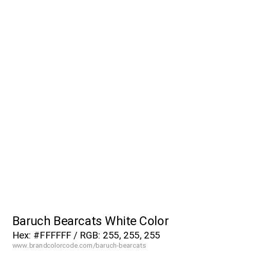 Baruch Bearcats's White color solid image preview