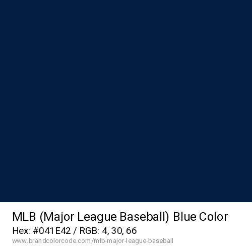 MLB (Major League Baseball)'s Blue color solid image preview