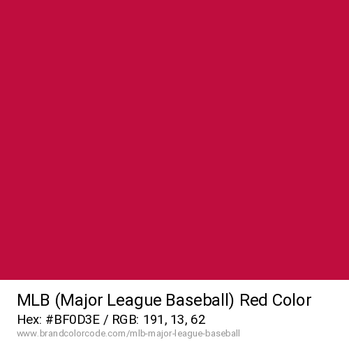 MLB (Major League Baseball)'s Red color solid image preview